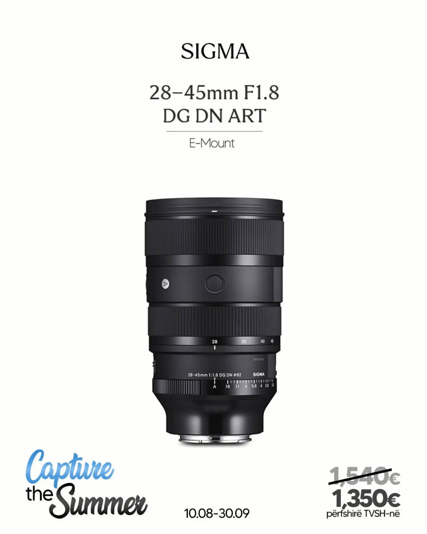 Sigma 28-45mm F1.8 DG DN | Art për Sony E