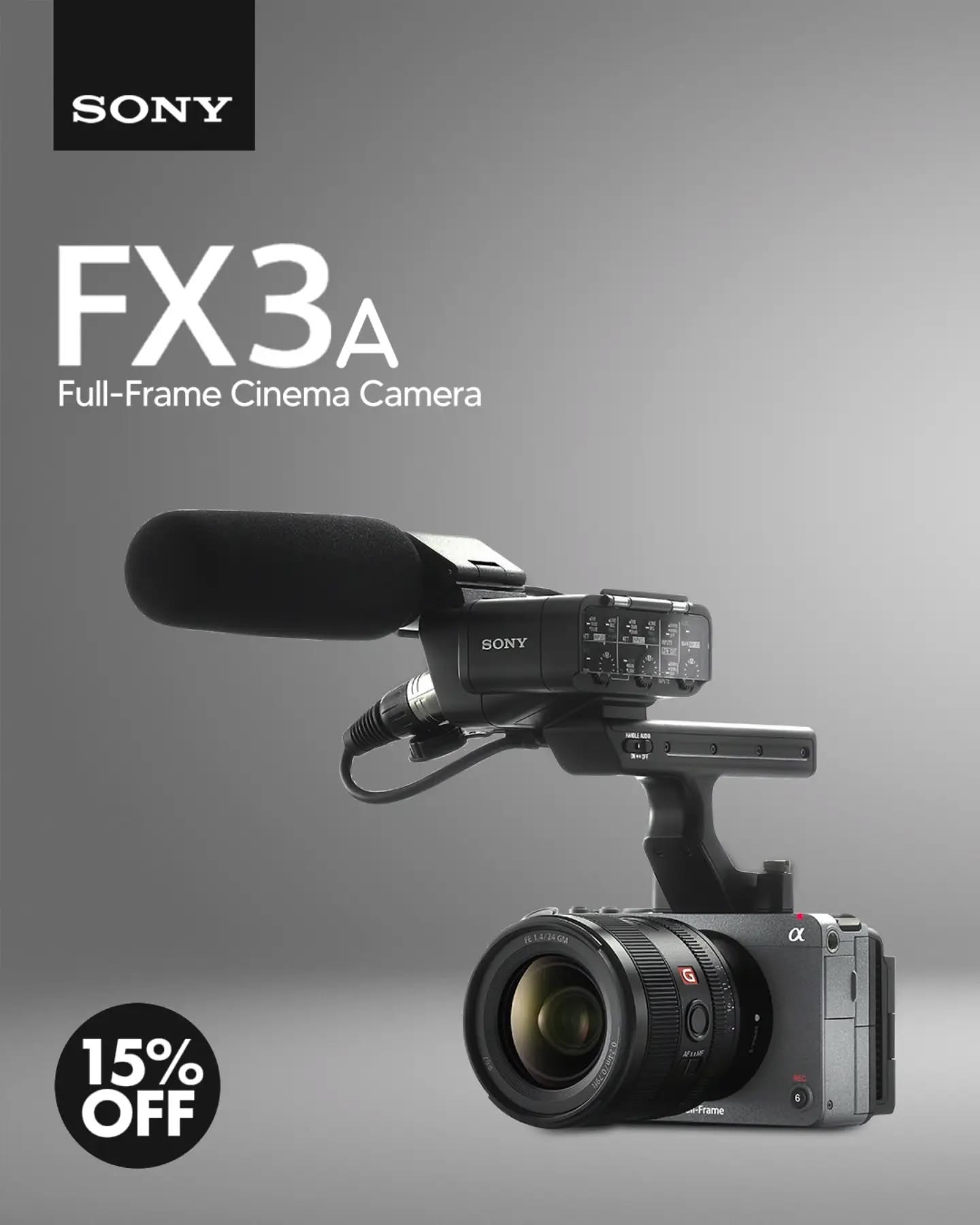 Sony FX3A me dorezë dhe mikrofon